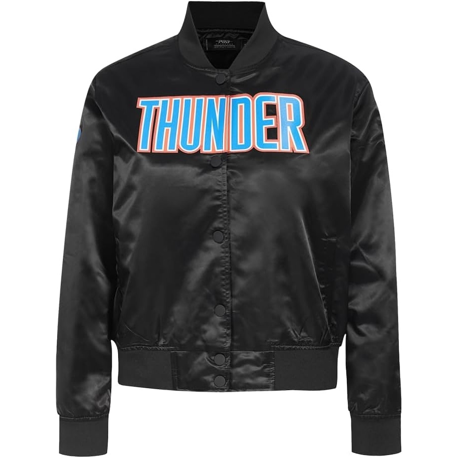 image:imagePro Standard womens Pro Standard Womens Nba Classic Chenille Satin JacketBlack