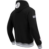 Pro Standard Mens NBA Classic Chenille Cotton Double Knit Pull Over Hoodie(Black/Gray)
