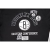 Pro Standard Mens NBA Classic Chenille Cotton Double Knit Pull Over Hoodie(Black/Gray)