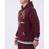 Pro Standard Mens NBA Classic Chenille Cotton Double Knit Pull Over Hoodie(Wine)