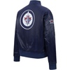 Pro Standard Womens NHL Classic Chenille Satin Satin Jacket(Midnight Navy)