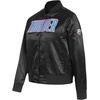 Pro Standard womens Pro Standard Womens Nba Classic Chenille Satin Jacket(Black)