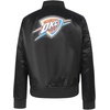 Pro Standard womens Pro Standard Womens Nba Classic Chenille Satin Jacket(Black)