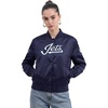 Pro Standard Womens NHL Classic Chenille Satin Satin Jacket(Midnight Navy)