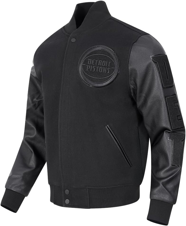 image:imagePro Standard Mens NBA Classic Varsity JacketTriple Black