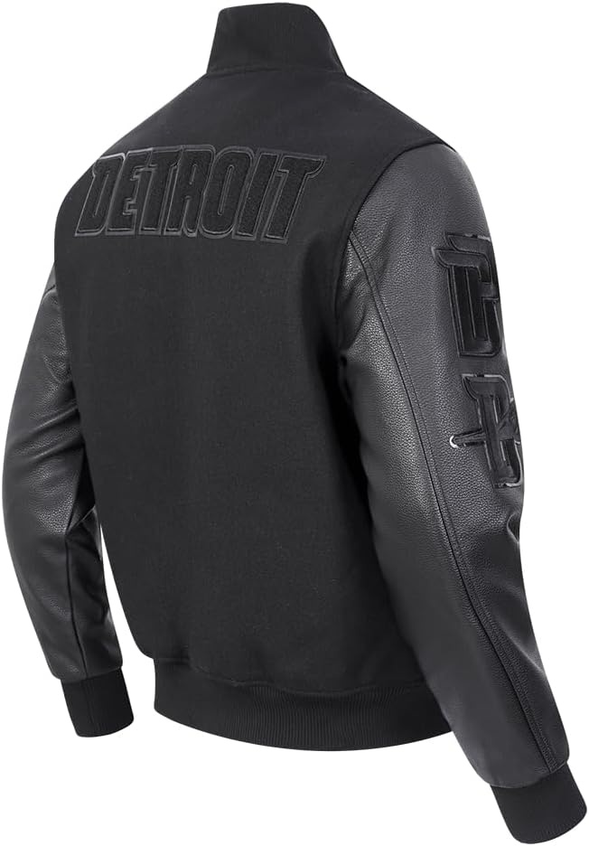 image:imagePro Standard Mens NBA Classic Varsity JacketTriple Black