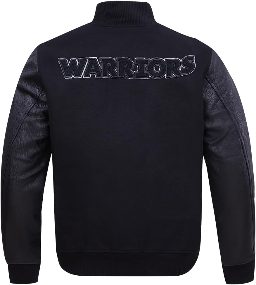 image:imagePro Standard Mens NBA Classic Varsity JacketTriple Black