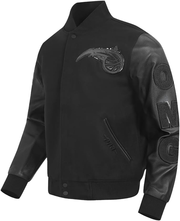 image:imagePro Standard Mens NBA Classic Varsity JacketTriple Black