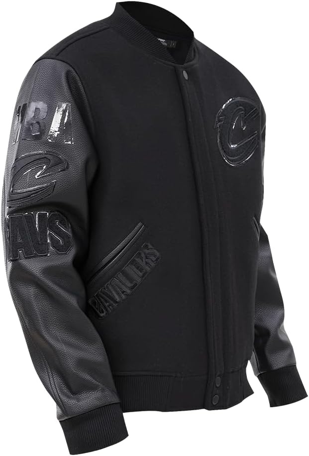 image:imagePro Standard Mens NBA Classic Varsity JacketTriple Black