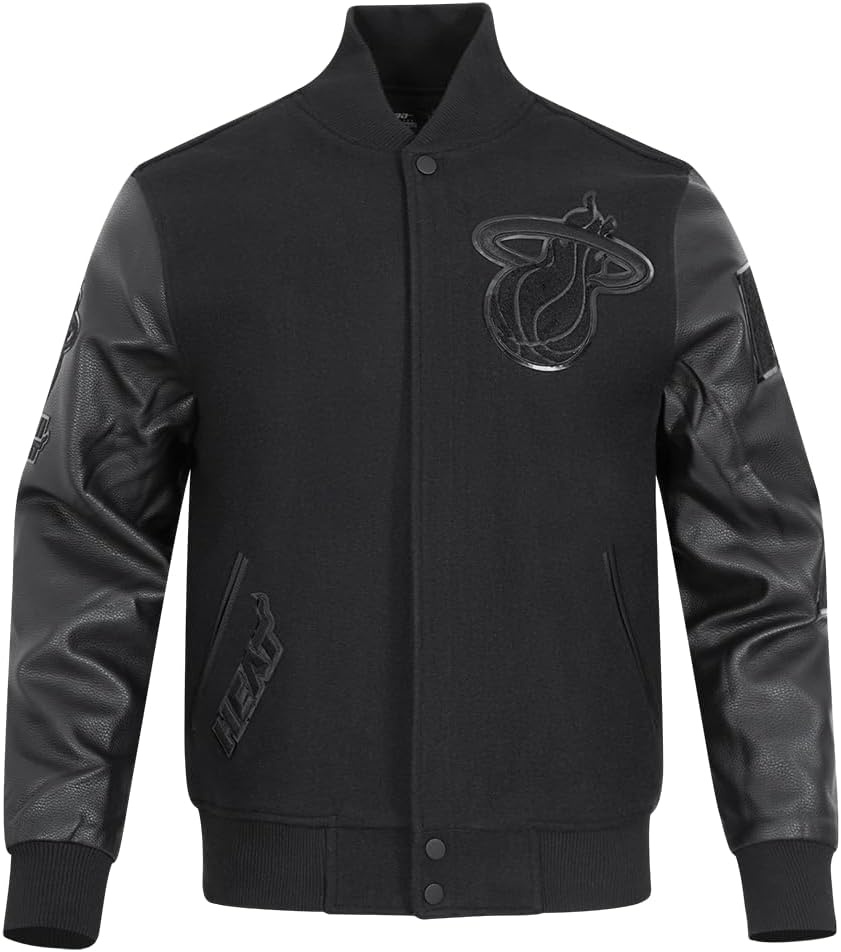 image:imagePro Standard Mens NBA Classic Varsity JacketTriple Black