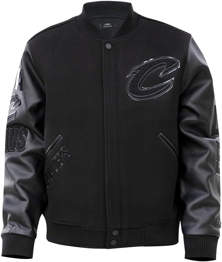 image:imagePro Standard Mens NBA Classic Varsity JacketTriple Black