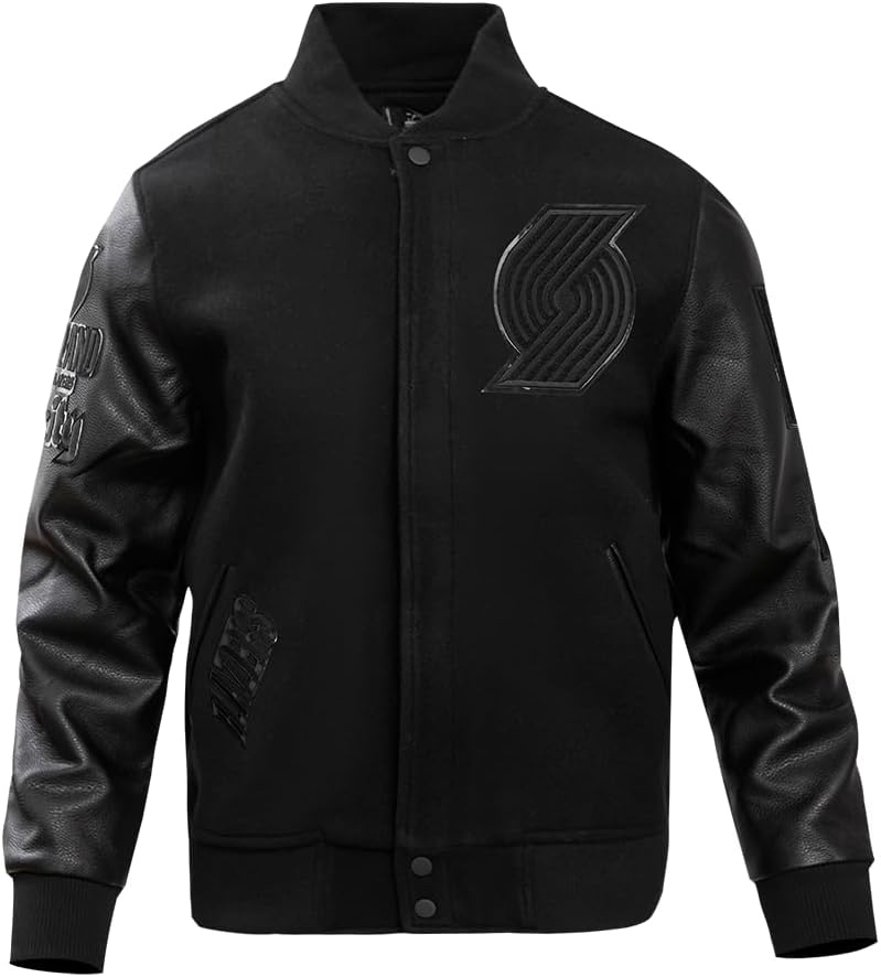 image:imagePro Standard Mens NBA Classic Varsity JacketTriple Black