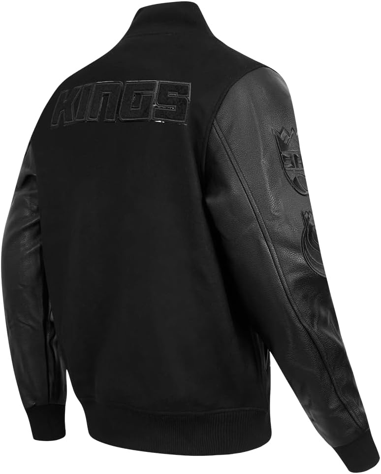 image:imagePro Standard Mens NBA Classic Varsity JacketTriple Black