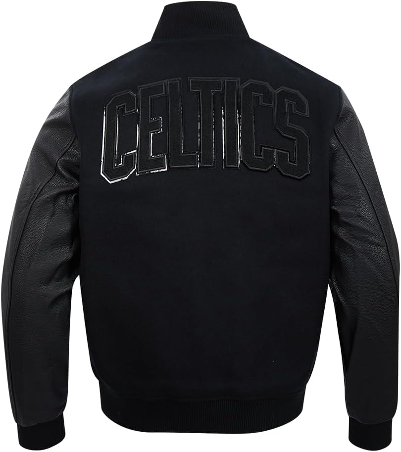 image:imagePro Standard Mens NBA Classic Varsity JacketTriple Black