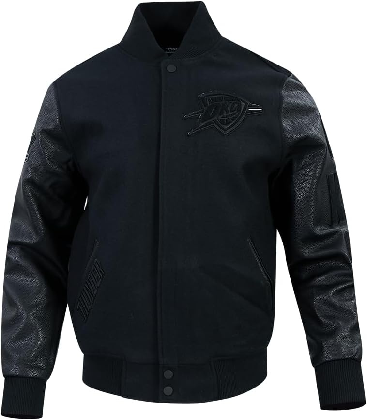 image:imagePro Standard Mens NBA Classic Varsity JacketTriple Black