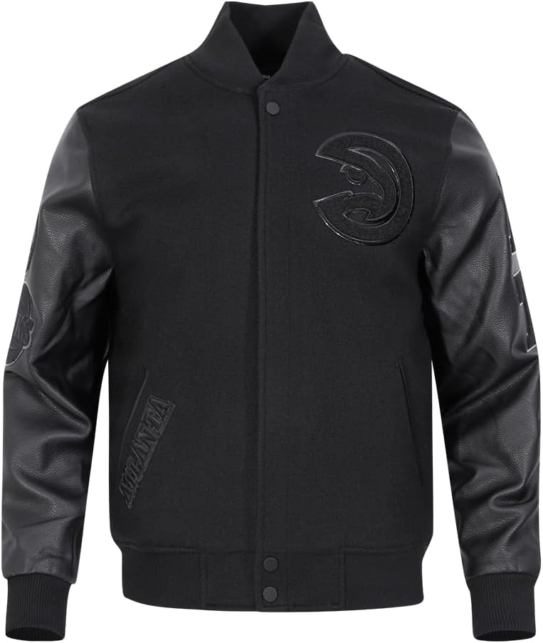 image:imagePro Standard Mens NBA Classic Varsity JacketTriple Black