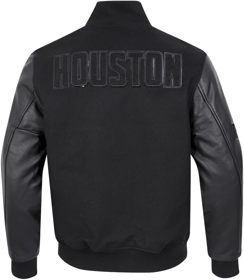 image:imagePro Standard Mens NBA Classic Varsity JacketTriple Black