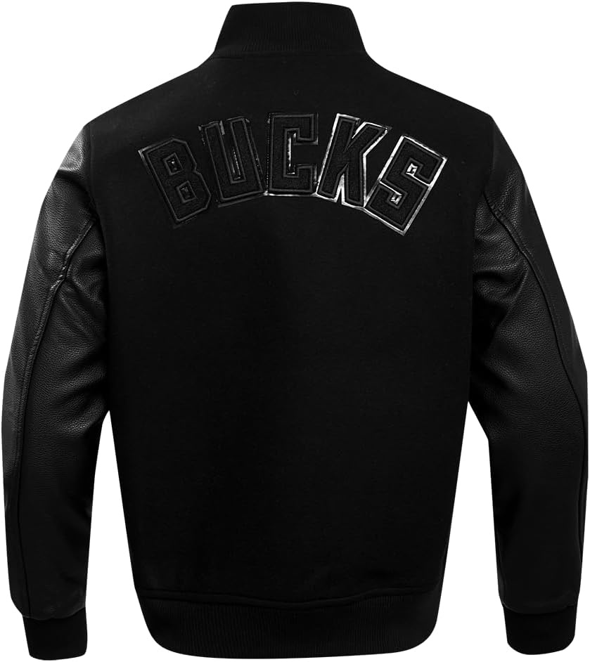 image:imagePro Standard Mens NBA Classic Varsity JacketTriple Black