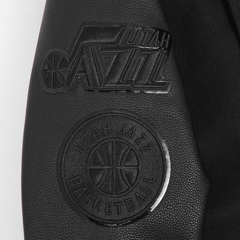 image:imagePro Standard Mens NBA Classic Varsity JacketTriple Black
