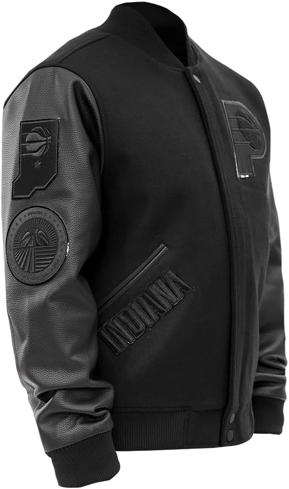 image:imagePro Standard Mens NBA Classic Varsity JacketTriple Black