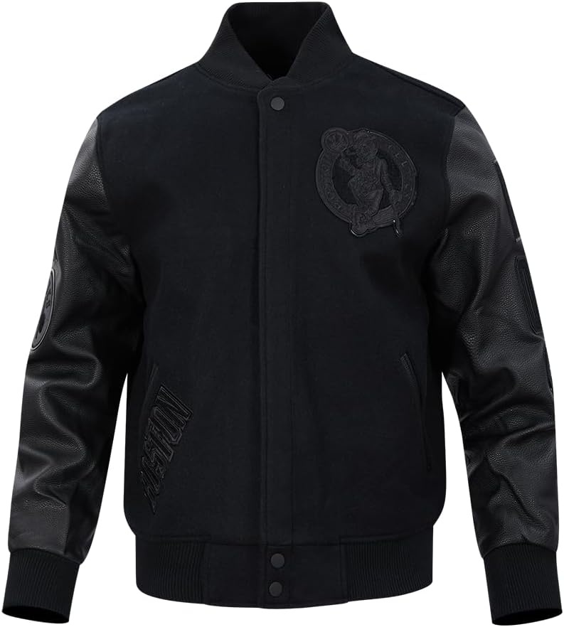 image:imagePro Standard Mens NBA Classic Varsity JacketTriple Black
