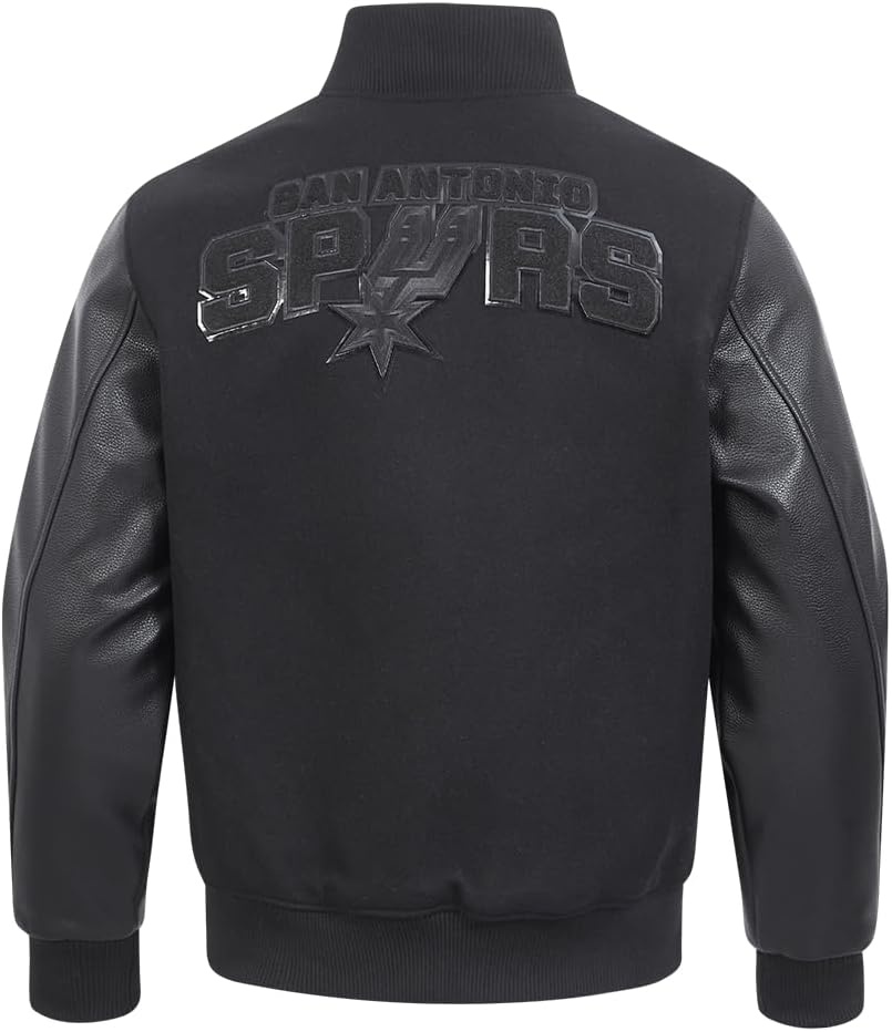 image:imagePro Standard Mens NBA Classic Varsity JacketTriple Black