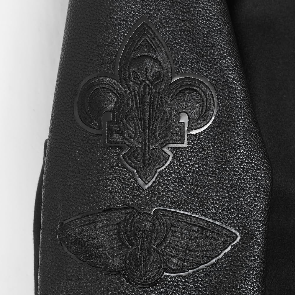 image:imagePro Standard Mens NBA Classic Varsity JacketTriple Black
