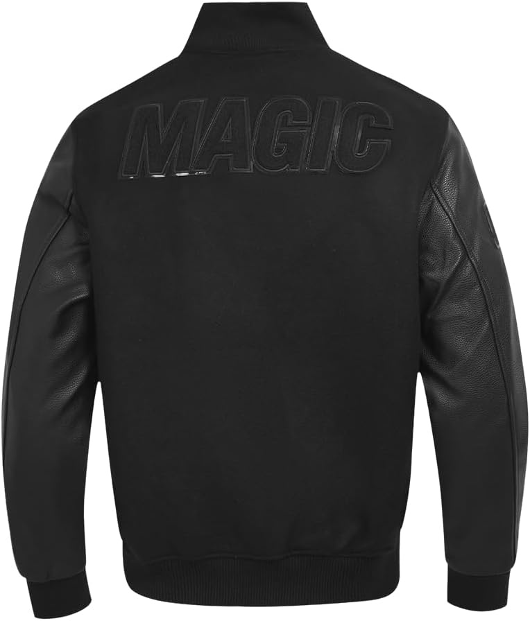 image:imagePro Standard Mens NBA Classic Varsity JacketTriple Black