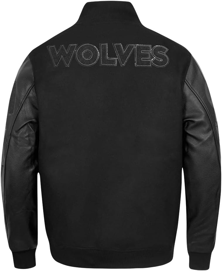 image:imagePro Standard Mens NBA Classic Varsity JacketTriple Black
