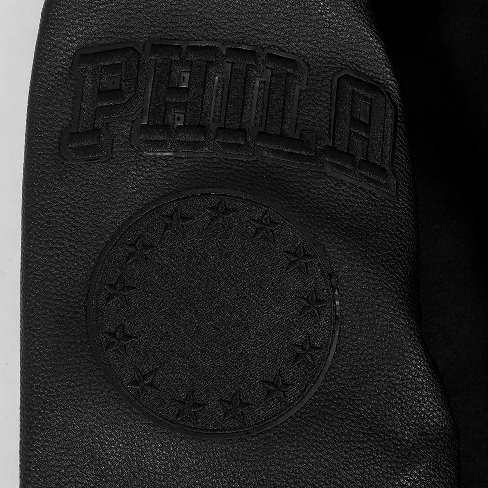 image:imagePro Standard Mens NBA Classic Varsity JacketTriple Black