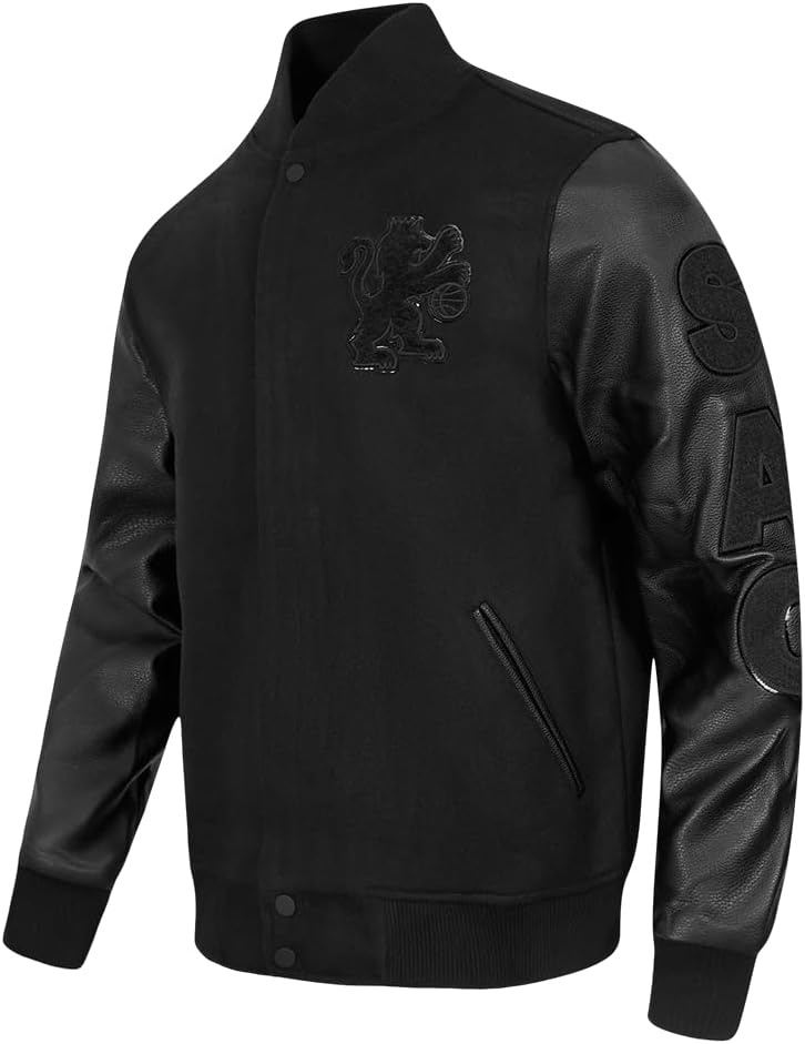 image:imagePro Standard Mens NBA Classic Varsity JacketTriple Black