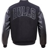 Pro Standard Mens NBA Classic Varsity Jacket(Black)