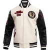 Pro Standard Mens NHL Retro Classics Varsity Jacket(Eggshell/ Black)