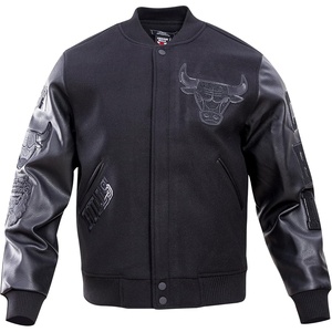 Pro Standard Mens NBA Classic Varsity Jacket(Black)