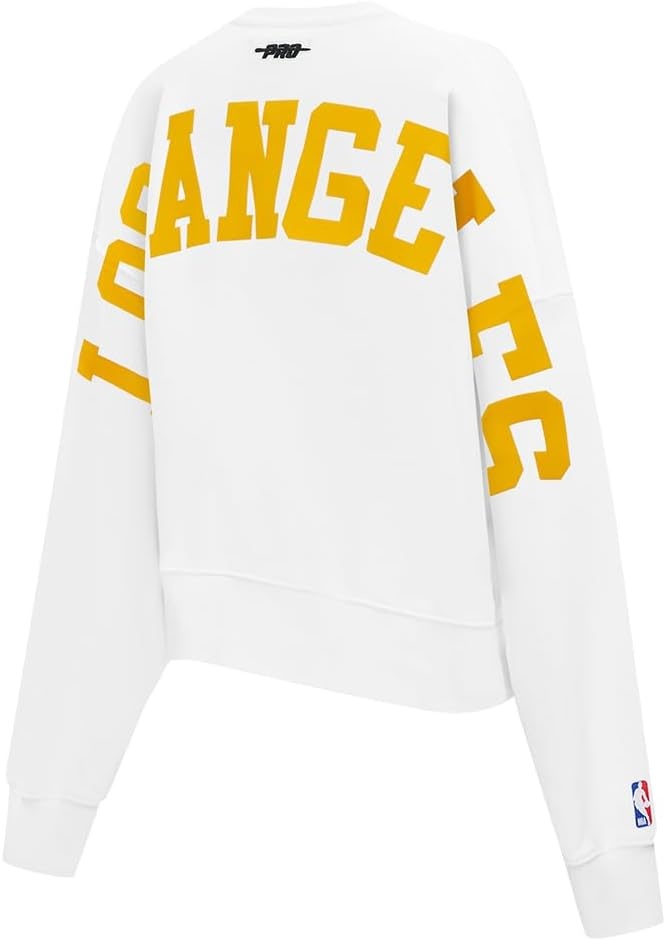 image:imagePro Standard Womens NBA Wingspan Brushed Back French Terry Crewneck SweatshirtWhite