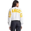 Pro Standard Womens NBA Wingspan Brushed Back French Terry Crewneck Sweatshirt(White)