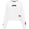 Pro Standard Womens NBA Wingspan Brushed Back French Terry Crewneck Sweatshirt(White)