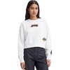Pro Standard Womens NBA Wingspan Brushed Back French Terry Crewneck Sweatshirt(White)