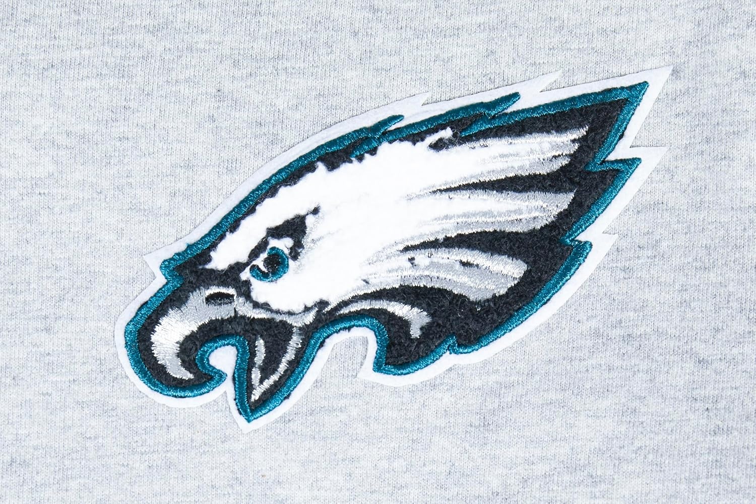 image:imagePro Standard Big Girls NFL Philadelphia Eagles Classic Essentials Short Sleeve Boxy Tee Heather Grey S