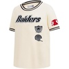 Pro Standard Big Boys NFL Las Vegas Raiders Retro Classics Taping Tee Eggshell/Black S