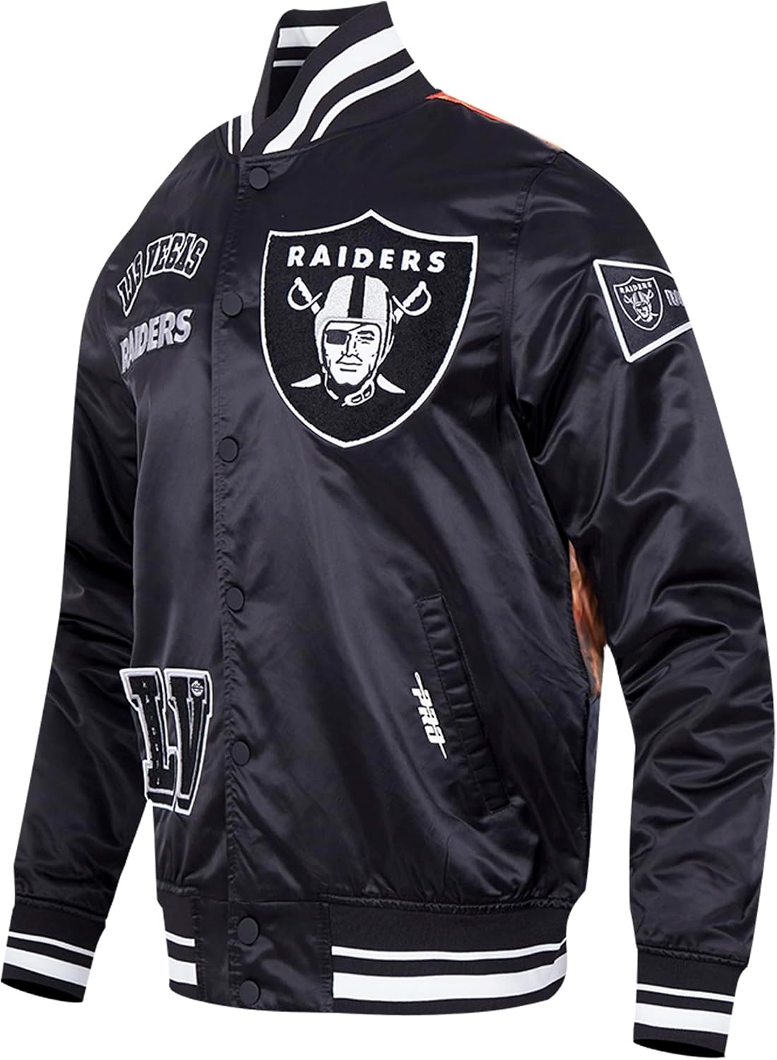 image:imagePro Standard Mens NFL Sublimated Satin Jacket Satin JacketBlack