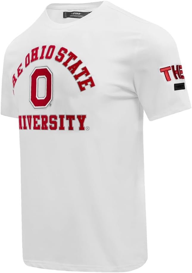 image:imagePro Standard Mens Ohio State University Classic Chenille Short Sleeve Tee White M