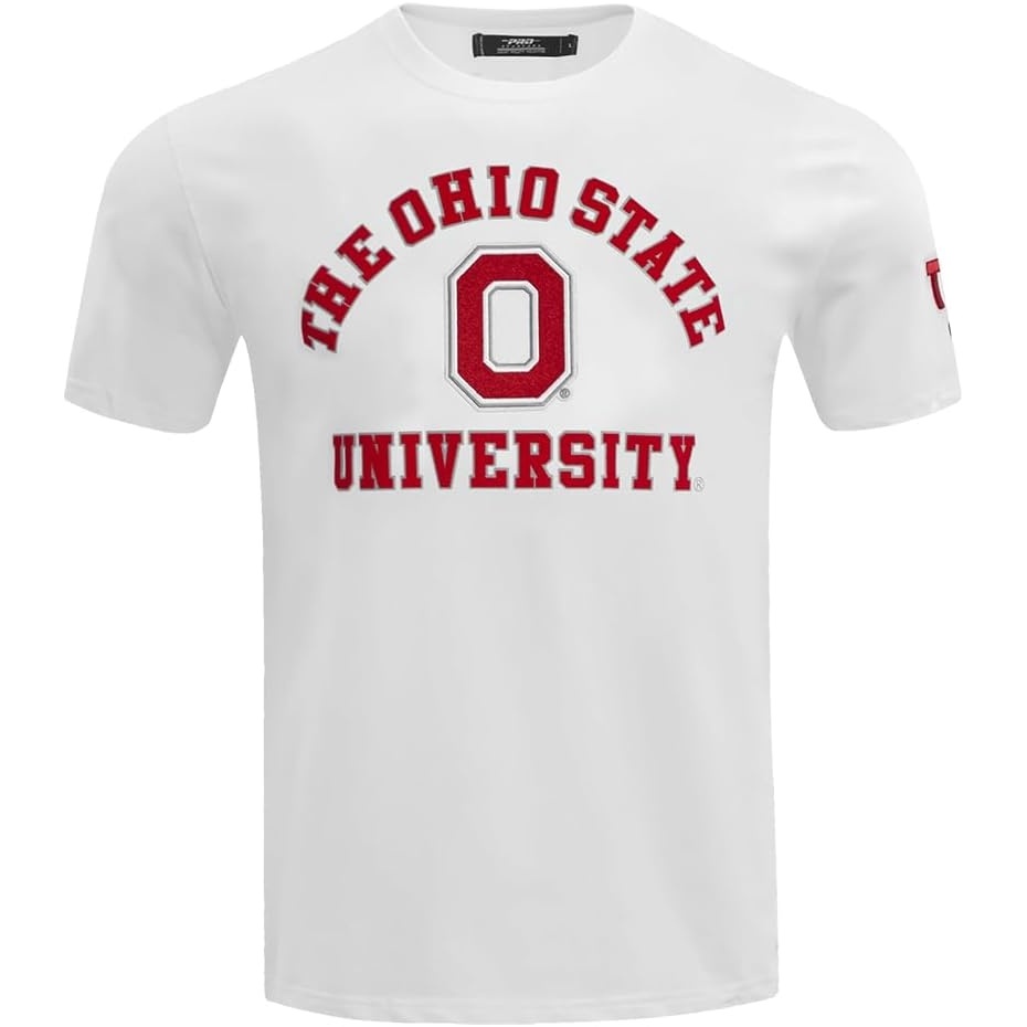 image:imagePro Standard Mens Ohio State University Classic Chenille Short Sleeve Tee White M