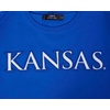 Pro Standard Mens University of Kansas Classic Chenille Short Sleeve Tee Royal Blue 2XL