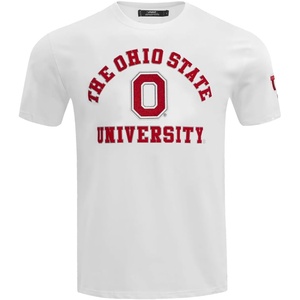 Pro Standard Mens Ohio State University Classic Chenille Short Sleeve Tee White M
