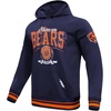 Pro Standard Mens NFL Team Badge Brushed Back French Terry Pull Over Hoodie(Blue)