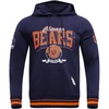 Pro Standard Mens NFL Team Badge Brushed Back French Terry Pull Over Hoodie(Blue)