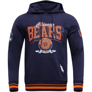 Pro Standard Mens NFL Team Badge Brushed Back French Terry Pull Over Hoodie(Blue)