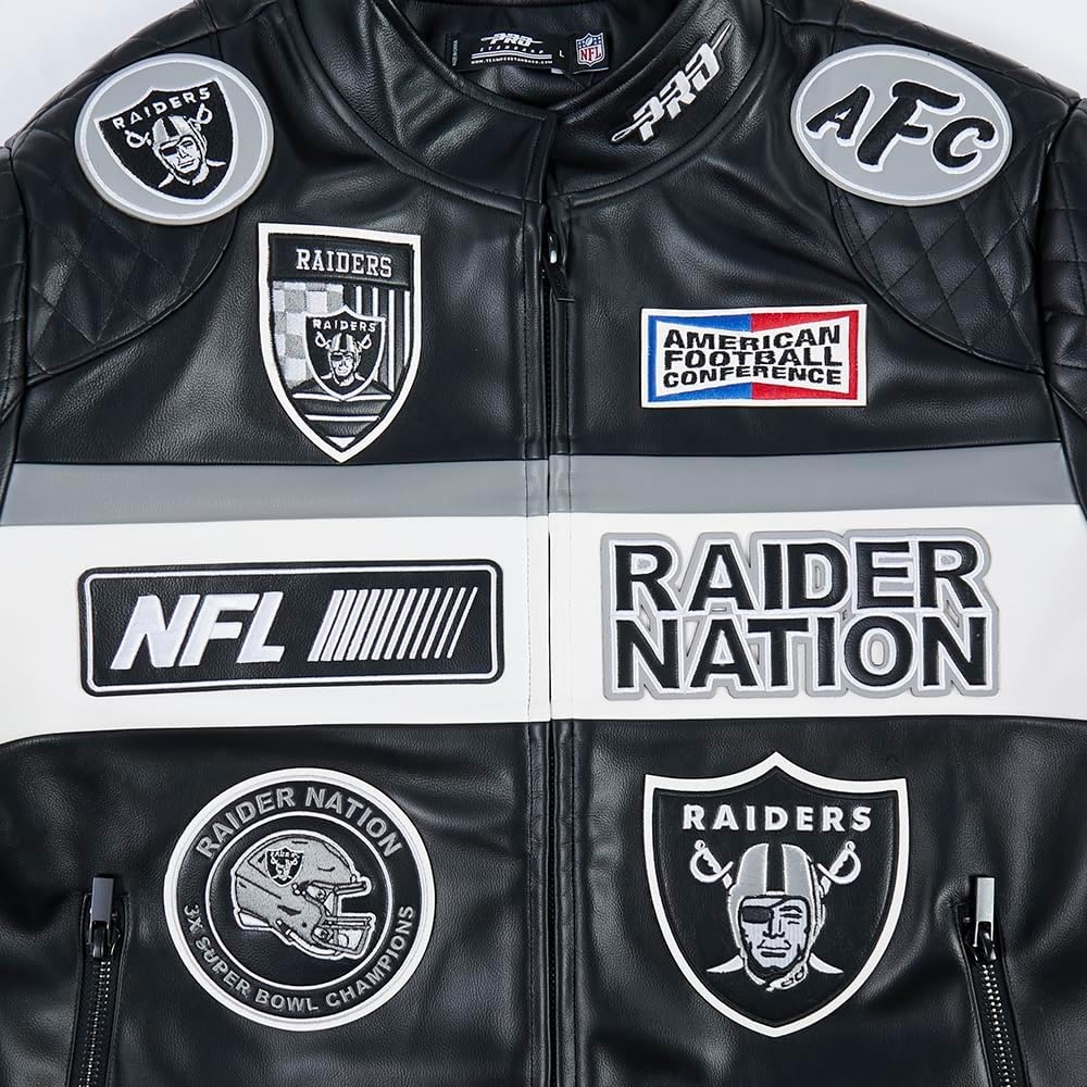 image:imageMens NFL Moto Leather Jacket