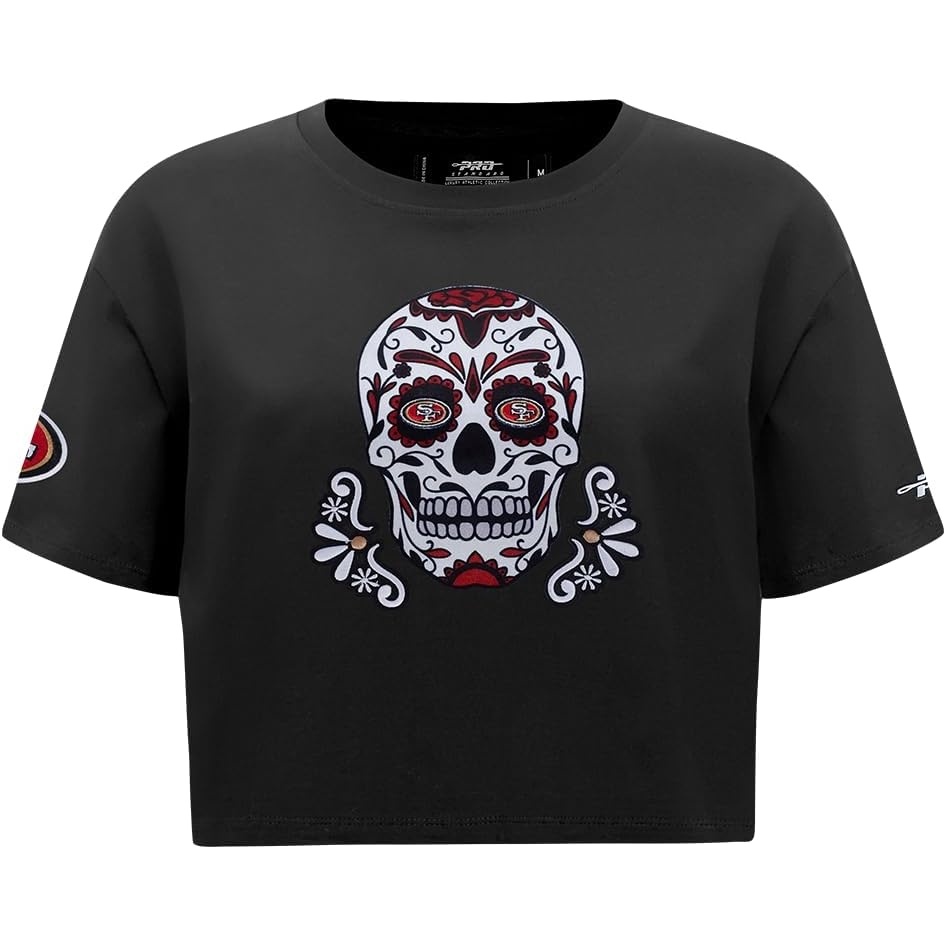 image:imagePro Standard Womens NFL Sugar Skull Short Sleeve Boxy Tee